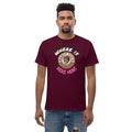 Nasty Tee's Where Is Mike Hunt spoonerism t-shirt, skull badge graphic, unisex