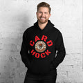 Nasty Tee's Card Hock spoonerism hoodie, skull badge graphic, unisex