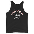 Nasty Tee's I Have A Cubby Chock spoonerism tank, skull badge graphic, unisex
